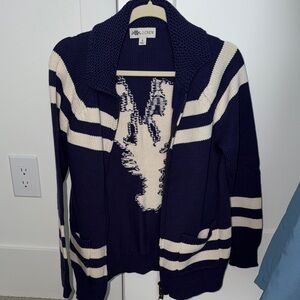 J Crew Cotton Lobster Sweater/Jacket Size Small NWOT